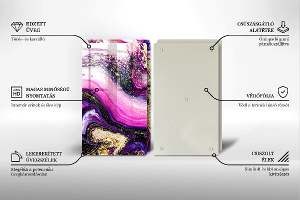 Worktop protector Abstraction design gold