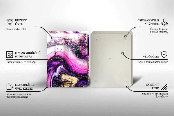 Worktop protector Abstraction design gold