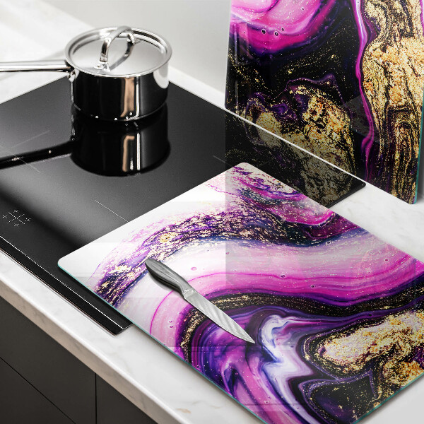 Worktop protector Abstraction design gold