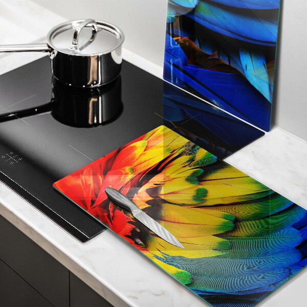 Kitchen worktop protector Colorful parrots