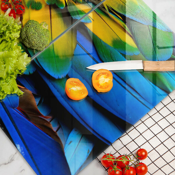 Kitchen worktop protector Colorful parrots