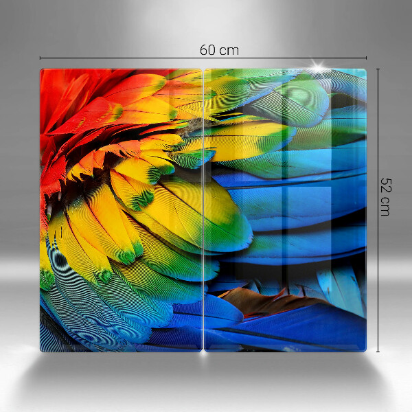 Kitchen worktop protector Colorful parrots