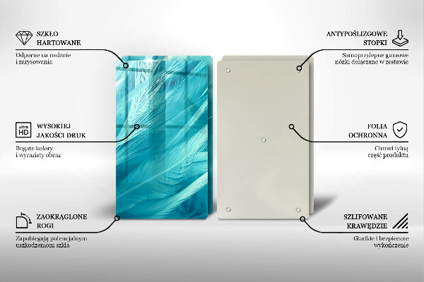 Kitchen worktop protector Delicate feathers