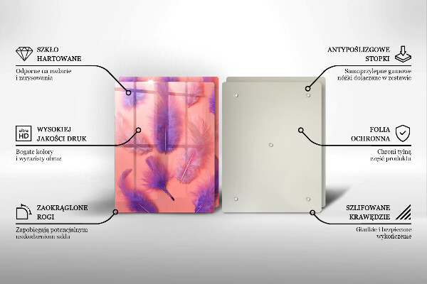 Kitchen worktop protector Fluffy feathers