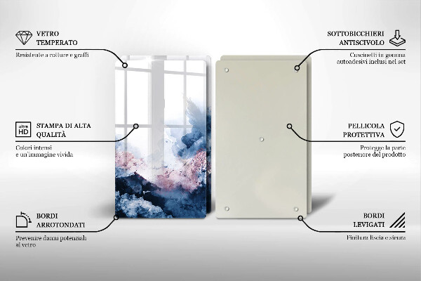Worktop protector Abstraction painted mountains