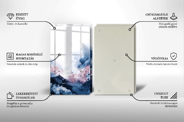Worktop protector Abstraction painted mountains