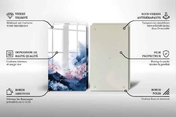 Worktop protector Abstraction painted mountains