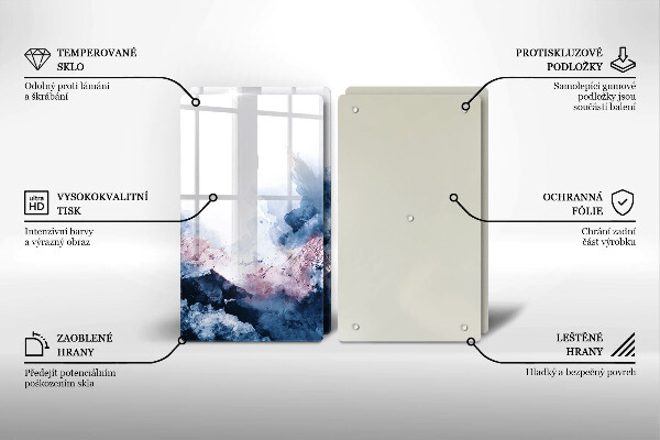 Worktop protector Abstraction painted mountains