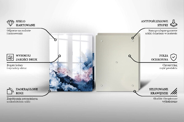 Worktop protector Abstraction painted mountains