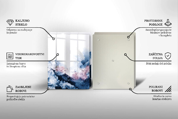 Worktop protector Abstraction painted mountains