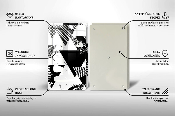 Worktop protector Geometric triangles