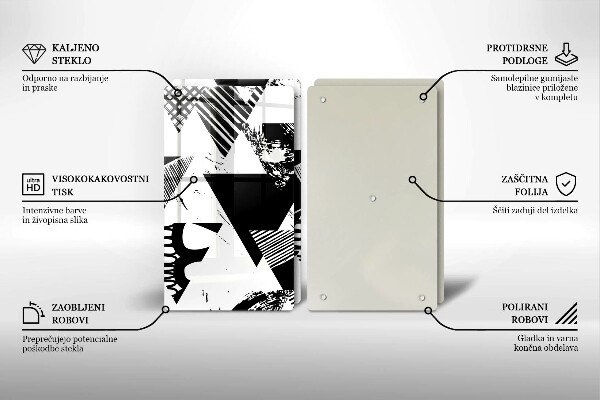 Worktop protector Geometric triangles