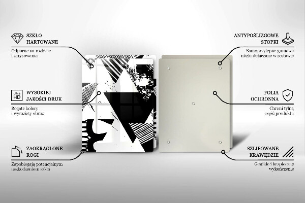 Worktop protector Geometric triangles
