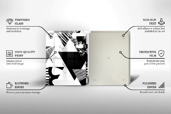 Worktop protector Geometric triangles