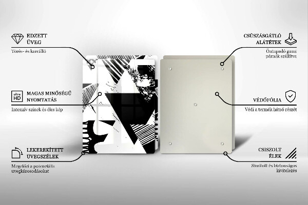 Worktop protector Geometric triangles
