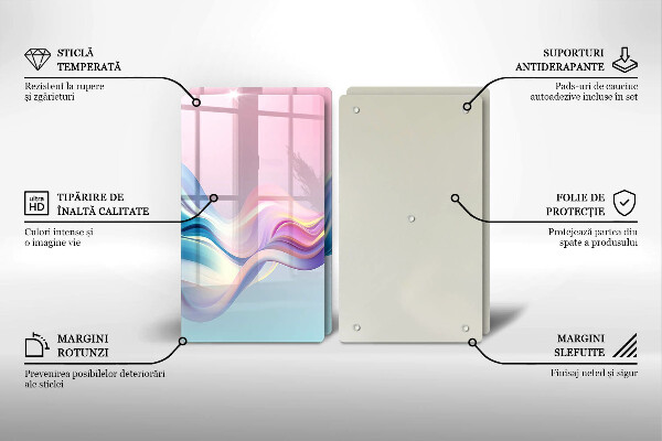 Worktop protector Pastel abstraction