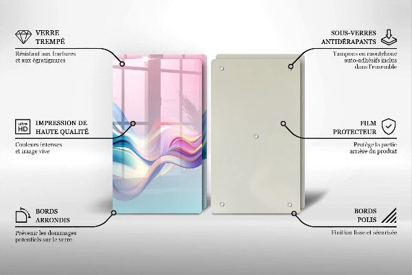 Worktop protector Pastel abstraction