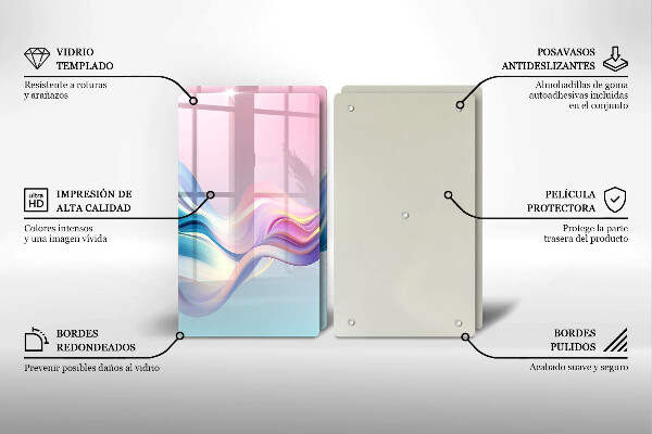 Worktop protector Pastel abstraction