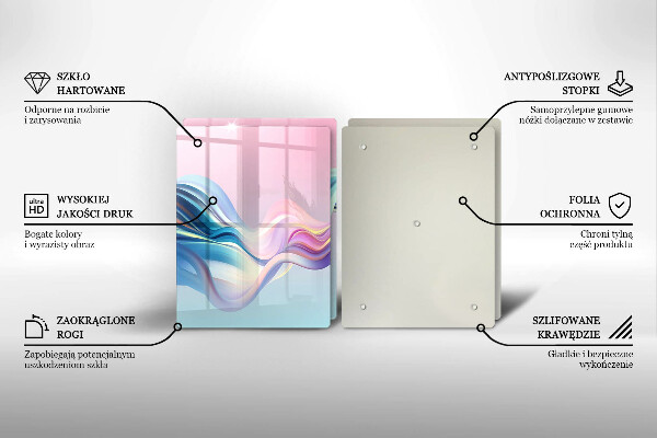 Worktop protector Pastel abstraction