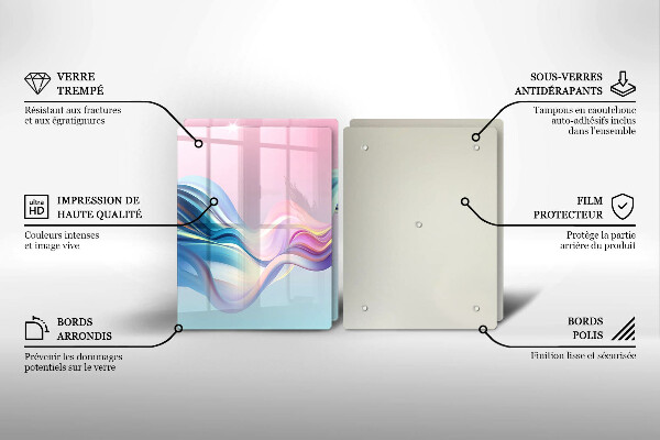 Worktop protector Pastel abstraction