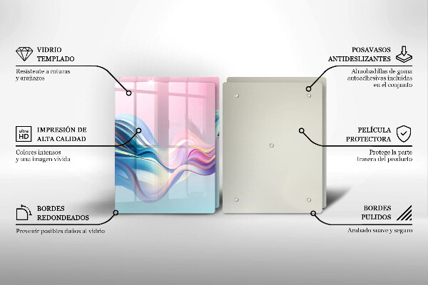 Worktop protector Pastel abstraction