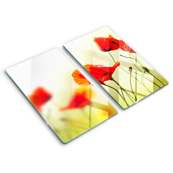 Kitchen worktop saver Red flowers