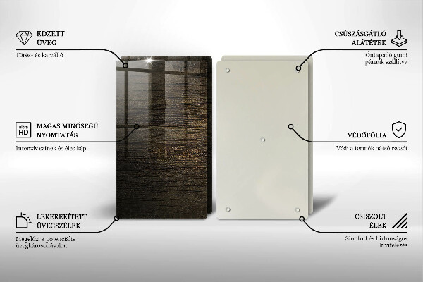 Kitchen worktop saver Wood texture