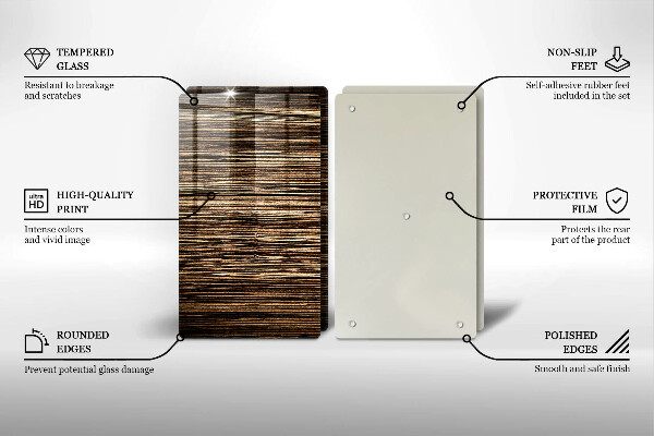 Kitchen worktop saver Wood texture