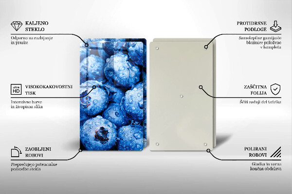 Kitchen worktop saver Juicy blueberries