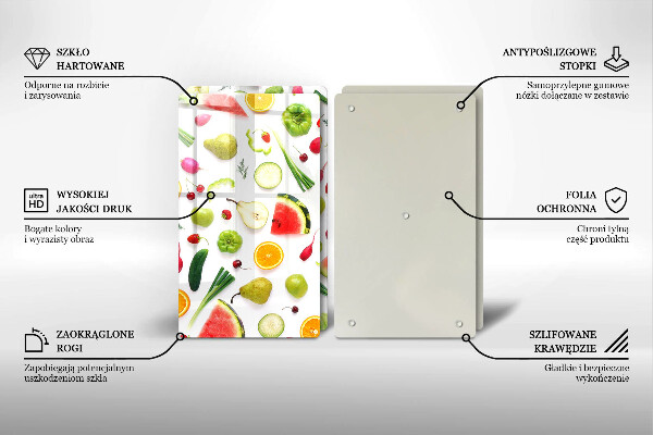 Kitchen worktop saver Fruit and vegetables pattern