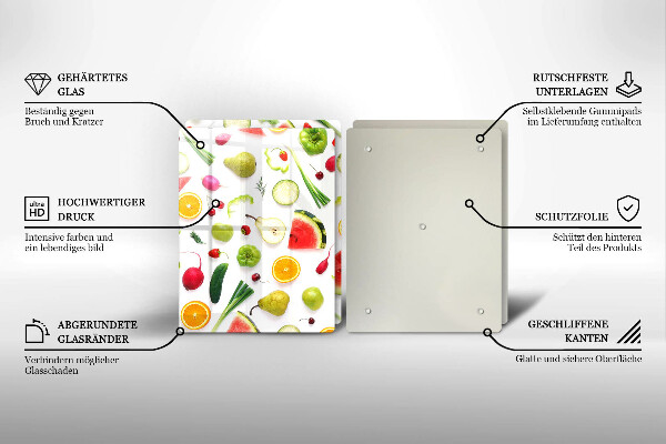 Kitchen worktop saver Fruit and vegetables pattern