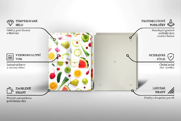 Kitchen worktop saver Fruit and vegetables pattern