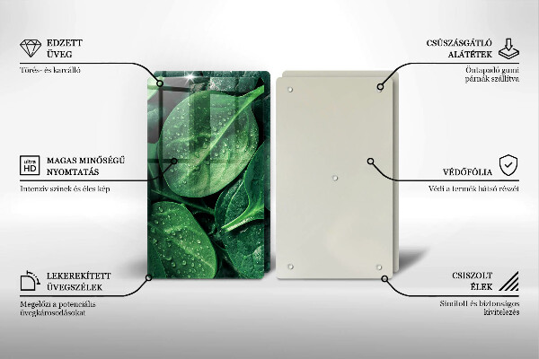 Kitchen worktop saver Basil leaves