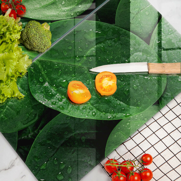 Kitchen worktop saver Basil leaves