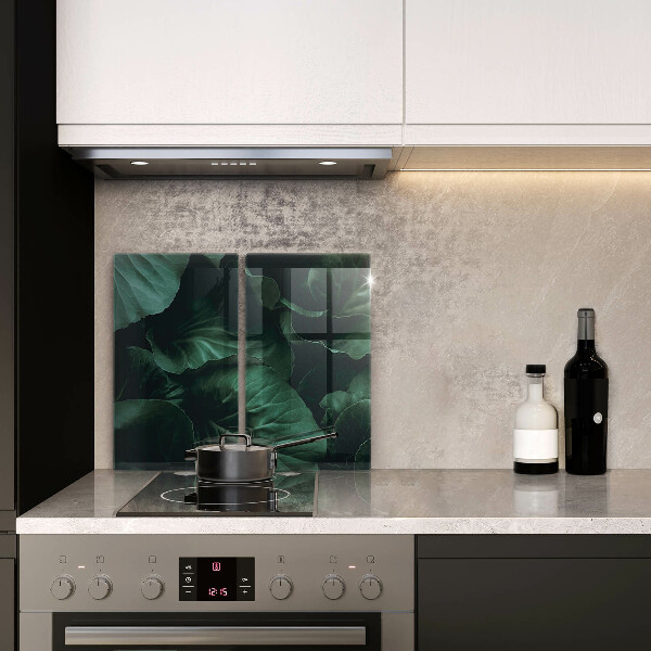 Kitchen worktop saver Wild dark leaves