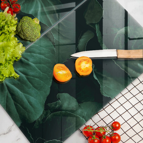 Kitchen worktop saver Wild dark leaves