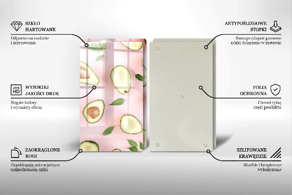 Kitchen worktop saver Avocado pattern