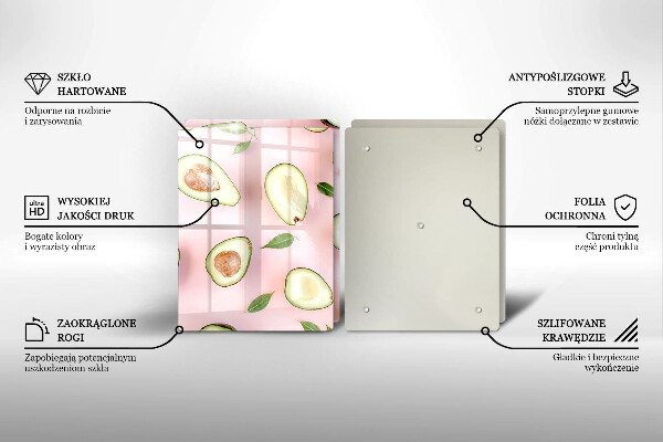 Kitchen worktop saver Avocado pattern