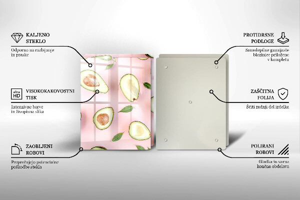 Kitchen worktop saver Avocado pattern