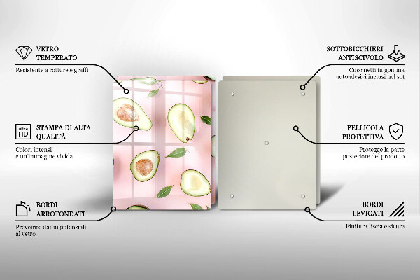 Kitchen worktop saver Avocado pattern