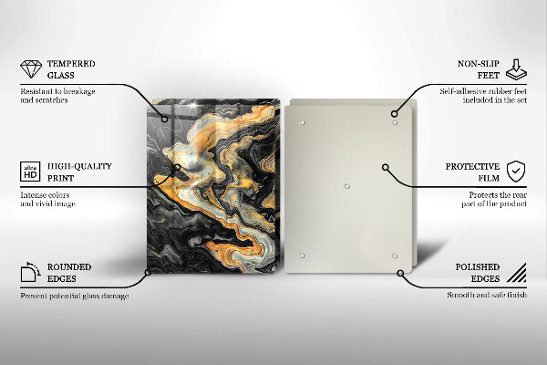 Kitchen worktop protector Abstract structure