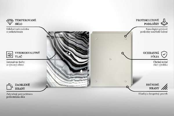Kitchen worktop protector Ink abstraction