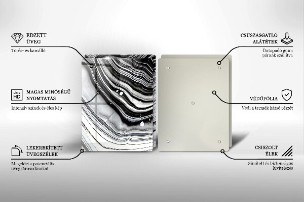 Kitchen worktop protector Ink abstraction