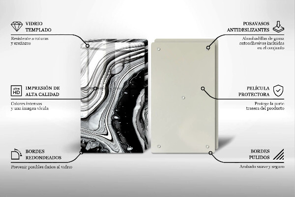 Kitchen worktop protector Ink abstraction