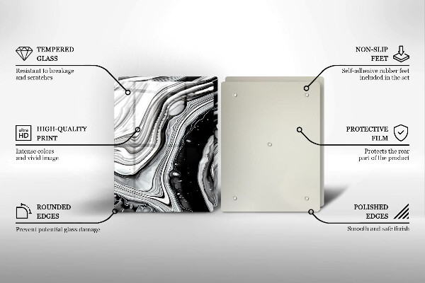 Kitchen worktop protector Ink abstraction