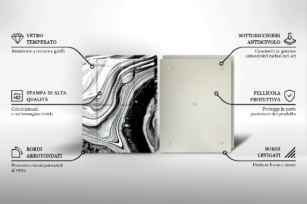 Kitchen worktop protector Ink abstraction