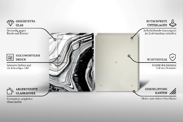 Kitchen worktop protector Ink abstraction