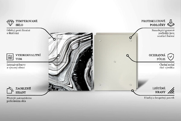 Kitchen worktop protector Ink abstraction