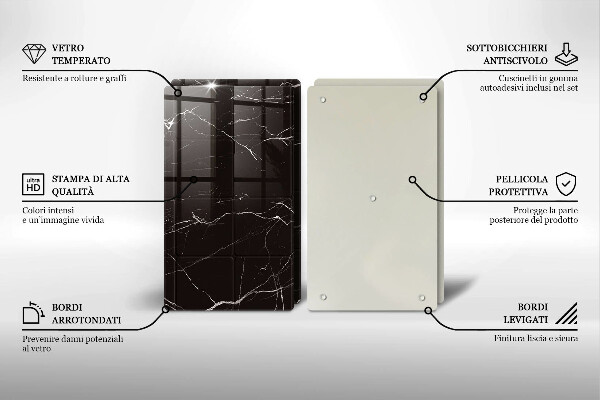 Kitchen worktop protector Marble tiles