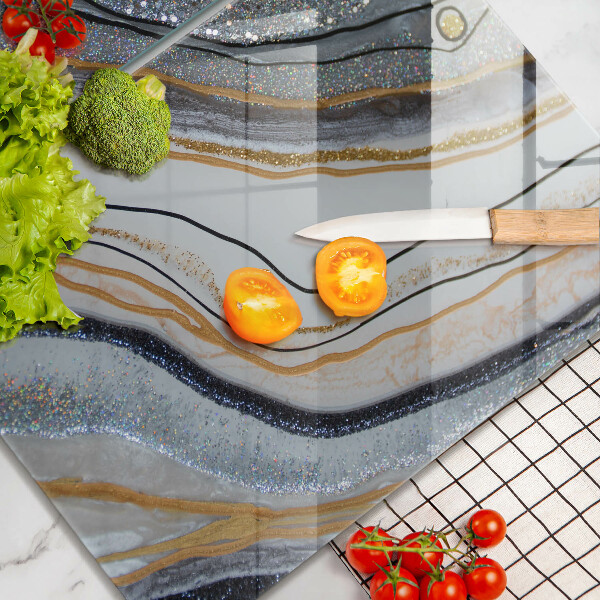 Kitchen worktop protector Rock with gold